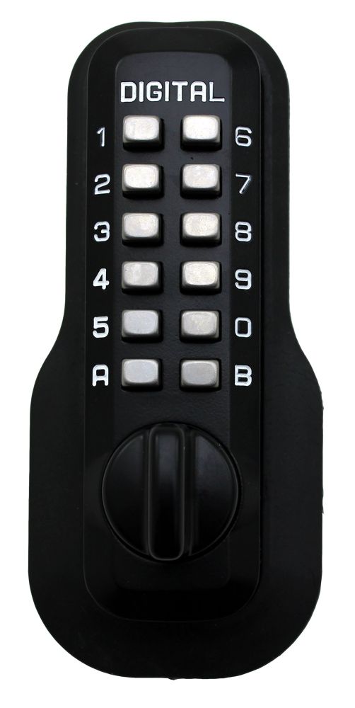 Secure Your Home with the M210 Jet Black Digital Door Lock - Keyless Mechanical Deadbolt