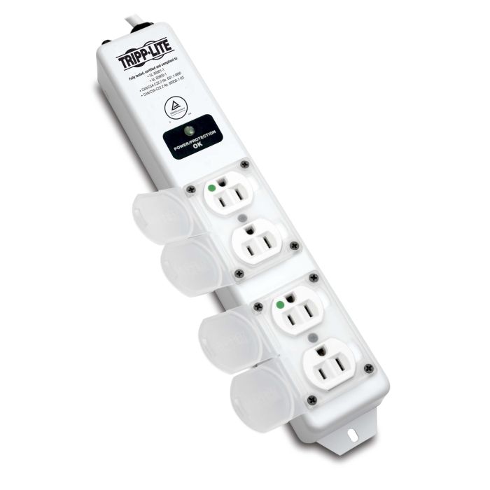 Tripp Lite Safe-IT 4-Outlet Medical Surge Protector - UL 60601-1, 15ft Cord, Non-Patient Care Use (SPS415HGULTRA)