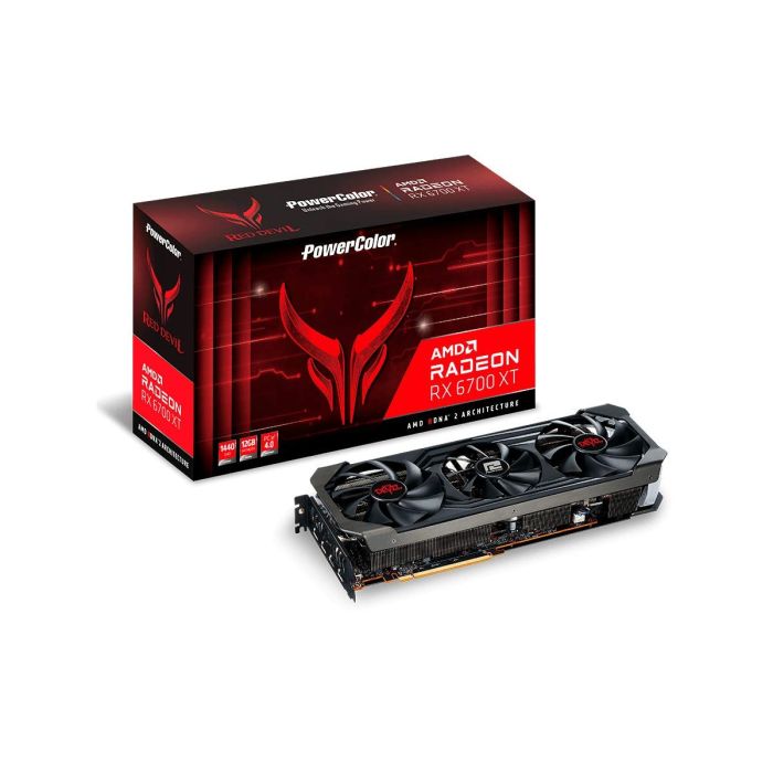 PowerColor Red Devil RX 6700 XT: 12GB GDDR6, Raytracing, PCIe 4.0, HDMI 2.1 - Ultimate Gaming Graphics Card