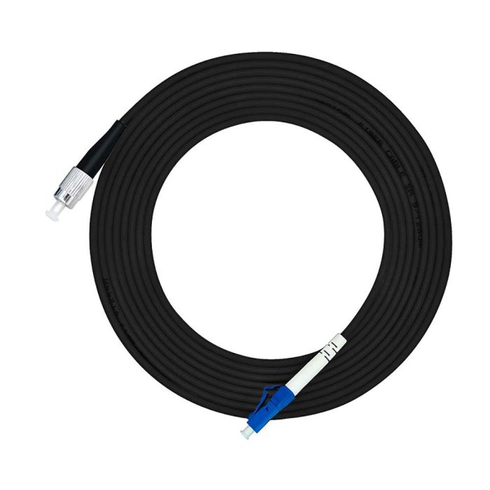 Jeirdus 75M FC to ST Outdoor Fiber Optic Cable Jumper - Simplex 9/125 SM Patch Cord, 160ft Singlemode