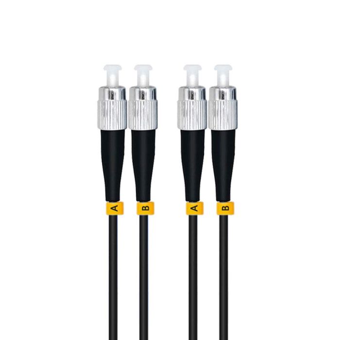 Jeirdus 40M LC to ST 10G OM3 Outdoor Armored Duplex Fiber Optic Cable Jumper - 50/125 Multimode Patch Cord