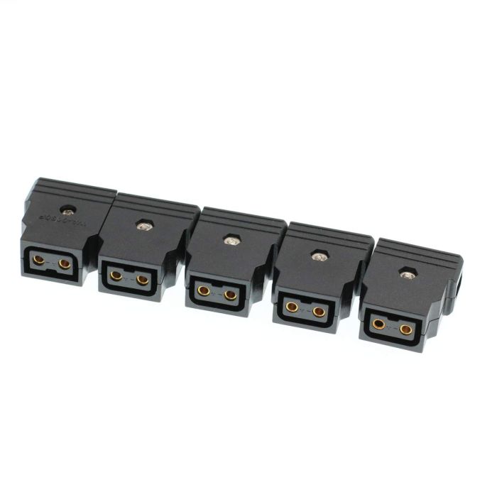 DRRI 5Pcs Female D-Tap Connectors for Camcorders & DSLRs - V-Mount Power Cable for Anton Bauer Batteries