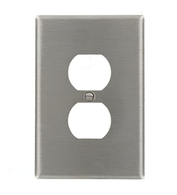 Leviton 84103-40 SS WP 1G Oversized Duplex Outlet Cover - Durable & Stylish Image