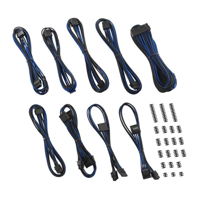 Upgrade Your EVGA PSU with CableMod E-Series Classic ModFlex Sleeved Cable Kit (Black & Blue)