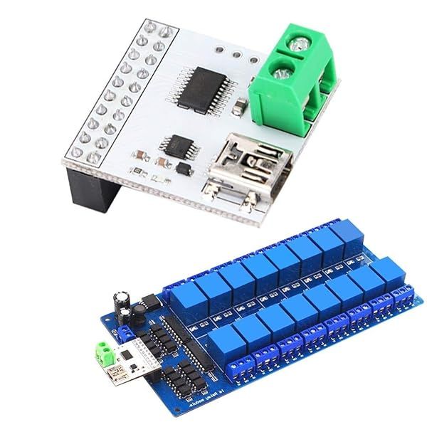 5V 16 Channel USB Relay Module: High Sensitivity Computer Control Switch with PCB Board