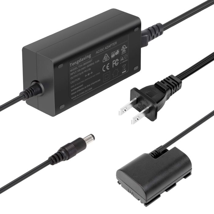 Buy Tengdaxing ACK-E6 Power Adapter for Canon EOS 5D, 6D, 7D, R Series - Continuous Power Solution