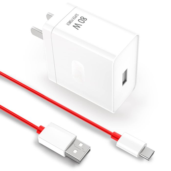 80W SuperVooc & 65W Warp Charger for OnePlus: Fast USB-C Wall Charger & 3.3ft Cable Replacement