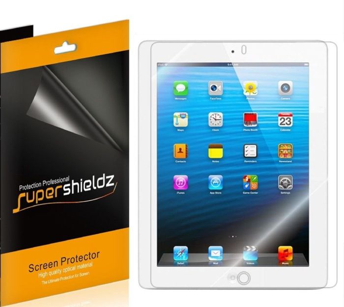 Supershieldz 3-Pack Screen Protectors for iPad 4, 3 & 2 - High Definition Clear Shield (PET)