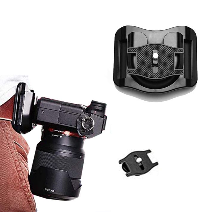 Camera Holste: Lightweight SLR/DSLR Belt Mount & Sling Clip Holster for Easy Carry