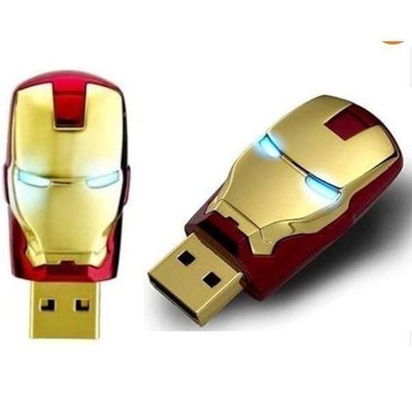 64GB USB 2.0 Iron Man Flash Drive - Unique Memory Stick for Fast Data Storage