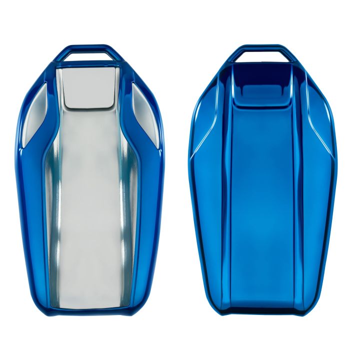 KWMobile Blue High Gloss Key Cover for BMW - Stylish & Durable Protection