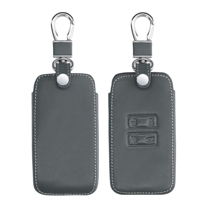 KWMobile Faux Leather Key Cover for Renault 4 Button Smart Key - Durable Protection for Keyless Go