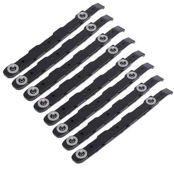 8 Pack Black Chassis Hard Drive Mounting Rails - Durable Plastic HDD Rails for Easy Installation