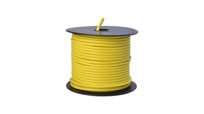 Southwire 55671723 12-Gauge Yellow Primary Wire Bulk Spool - 100 Feet for Electrical Projects