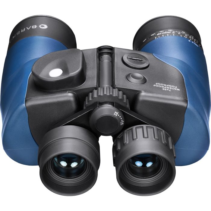 BARSKA 7x50 Deep Sea Waterproof Binoculars with Rangefinder & Compass - Perfect for Marine Adventures