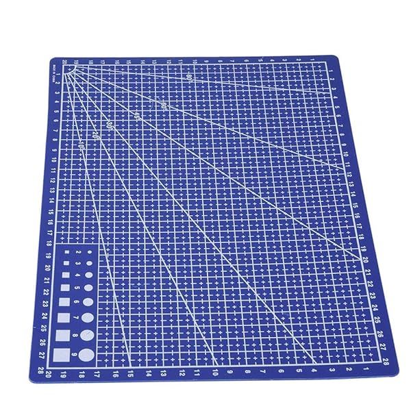 9x12 Self-Healing Cutting Mat for Quilting & Sewing - A4 PVC Craft Board with Grid Lines for DIY Projects