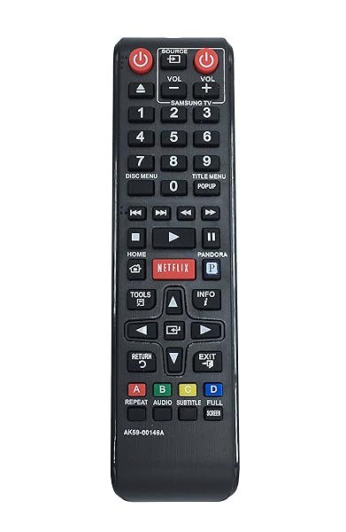 AK59-00146A Remote Replacement for Samsung Blu-ray Players BDE5300, BDE5400, BDE5900 & More