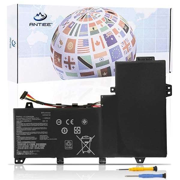 ANTIEE C41N1533 Laptop Battery Replacement for Asus Q524U, Q534U, ZenBook Flip UX560UQ & More - High Performance & Compatibility