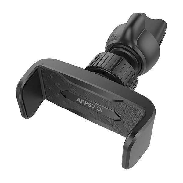 APPS2Car Adjustable Phone Mount: Universal Air Vent Holder for iPhone & Android - Strong Grip & Expandable Design