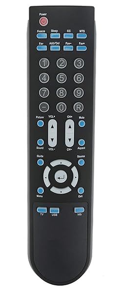 Replace Sceptre TV Remote Control AULCMEET KR002B002 for Models X505BV-FHD, X460BV-FHD & More