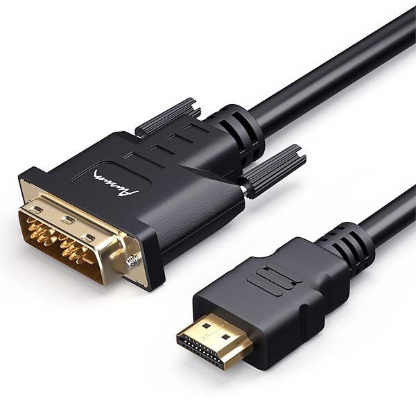 High-Speed 6ft HDMI to DVI Adapter - Bi-Directional, Gold Plated, 1080P for PC, TV, Xbox, PS - AURUM CABLES
