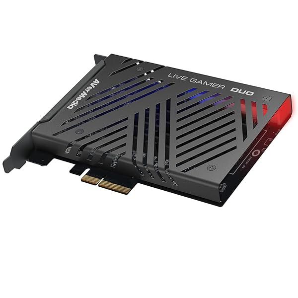 AVerMedia Live Gamer Duo: Dual HDMI 1080p PCIe Capture Card for 4K60 HDR & FHD 240fps - Compatible with PS5, Xbox Series X/S, & More