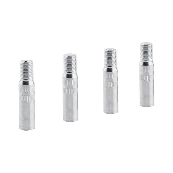 Acouto Schrader Valve Extension: Chrome Brass Tire Stem Extender for Cars, Trucks & Vans