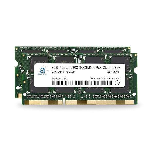 Upgrade HP EliteBook RAM: Adamanta 16GB (2x8GB) DDR3L 1600MHz SODIMM for Enhanced Performance