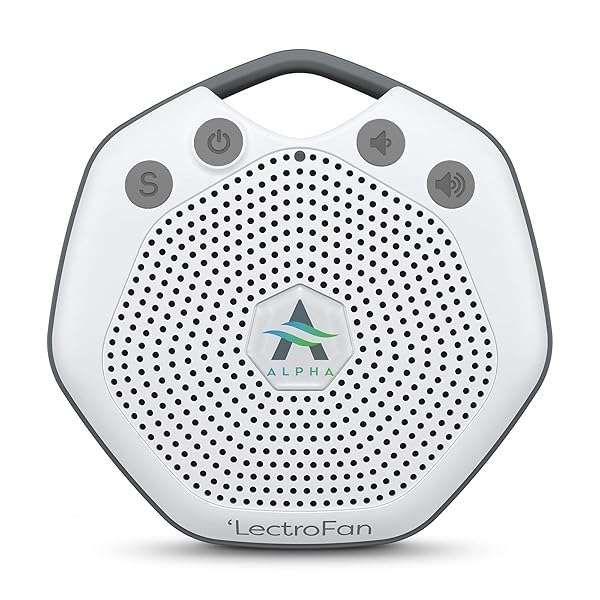 LectroFan Alpha Portable Sleep Sound Machine: Rechargeable White Noise for Crib, Stroller & Travel - 7 Non-Looping Sounds