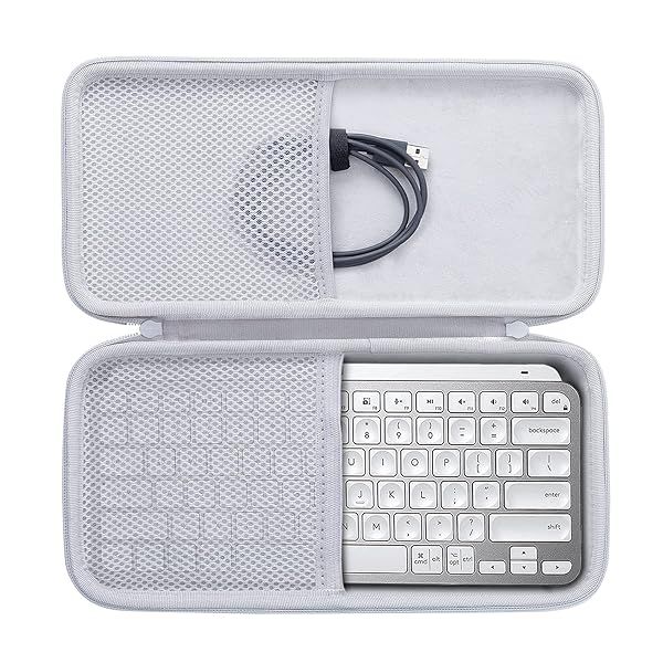 Buy Aenllosi Hard Carrying Case for Logitech MX Keys Mini - Protect Your Wireless Keyboard (White)