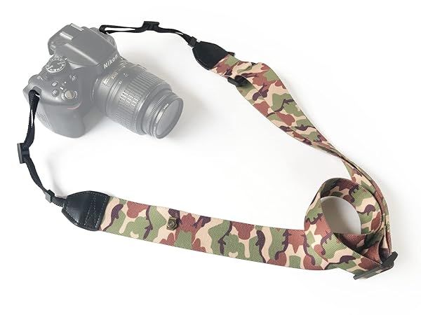 Adjustable Vintage Camera Strap for DSLR/SLR - Soft Neck & Shoulder Belt for Nikon, Canon, Sony & More