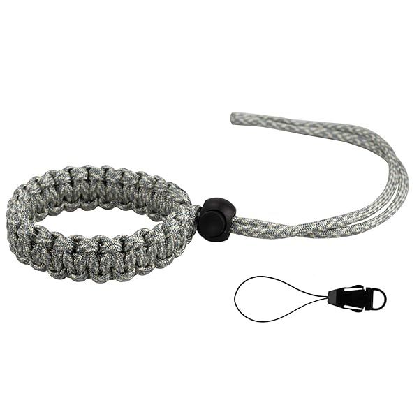 Allzedream Adjustable Paracord Camera Wrist Strap for DSLR, Binoculars & Phones - Digital Camo Style