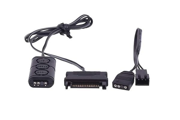 Alphacool 15360 Aurora Eiscontrol RGB Controller - Enhance Your Modding with Black Flexlights