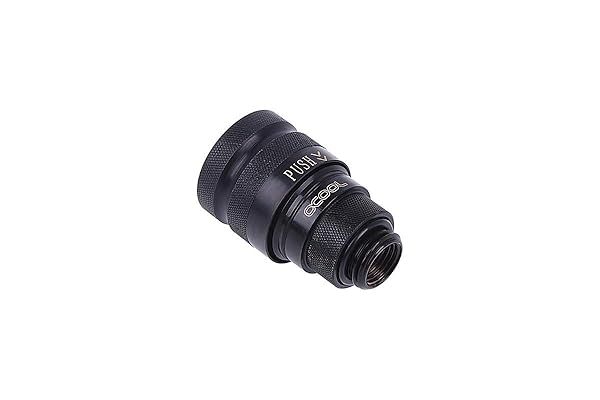 Alphacool 17441 Eiszapfen Quick Release Connector G1/4 - Deep Black Water Cooling Fittings for Optimal Performance