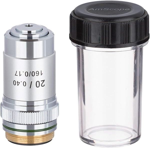AmScope A20X 20X Achromatic Microscope Objective: Enhance Your Microscopy Experience