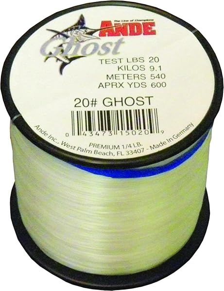 Buy Ande G14-20C Ghost Monofilament Fishing Line - 20lb Test, 1/4lb Spool, Clear Finish for Superior Performance