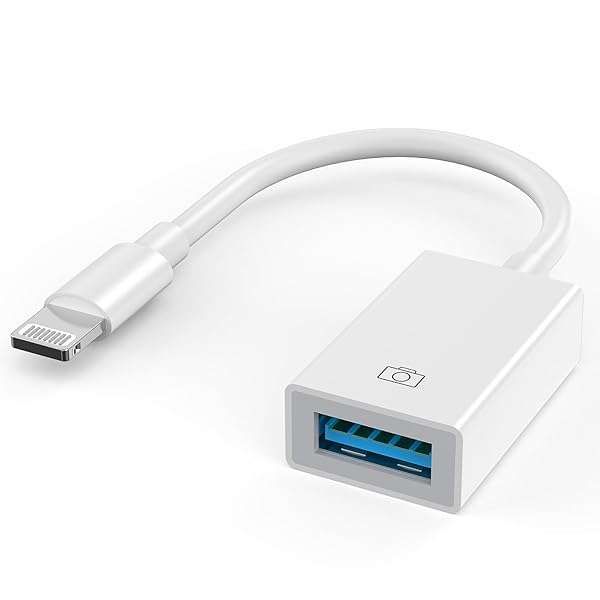 Lightning to USB Camera Adapter for iPhone & iPad - Connect Card Readers, USB Drives, Keyboards & More!