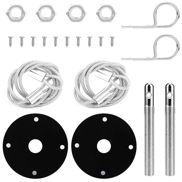 Aramox Universal Racing Hood Lock Kit - Secure Your Vehicle with Sport Hair Pin Design
