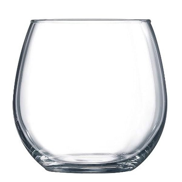 Arc International Luminarc Cachet Stemless Wine Glass Set - 15oz, 6 Pieces, Clear | Perfect for Any Occasion