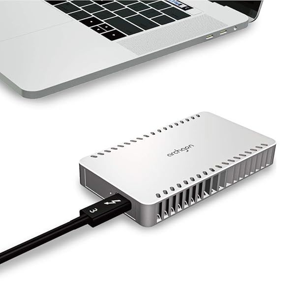 Archgon 960GB Thunderbolt 3 NVMe SSD - Fast Portable PCIe Drive with Heatsink, 1600MB/s Read Speed, Model X70