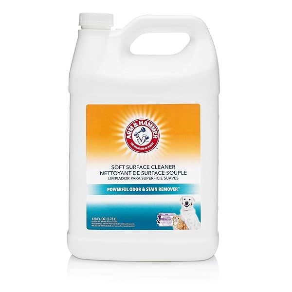 Arm & Hammer PET Fresh Soft Surface Cleaner 128oz Refill - Powerful Odor Eliminator for Homes
