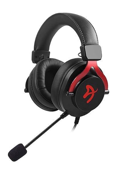 Buy Arozzi Aria Gaming Headset - 50mm Drivers, Detachable Mic, Volume Control, Red - Perfect for Gamers!