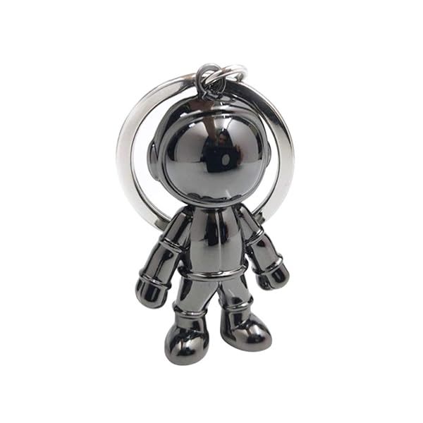 Astronaut Keychain Pendant Creative Space Robot Key Chain Keyring Alloy Astronaut Car Key Holder