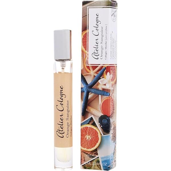 Atelier Cologne Orange Sanguine Pure Perfume Travel Spray 0.34 oz - Refreshing Citrus Fragrance for On-the-Go