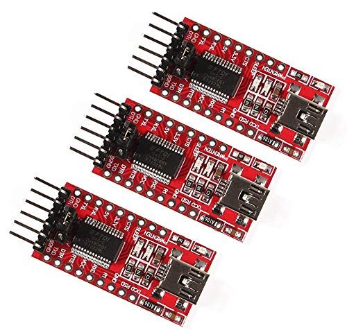 Atnsinc 3PCS FT232RL Mini USB to TTL FTDI Adapter - 3.3V/5.5V Serial Converter Module