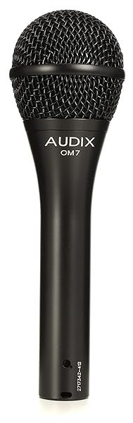 Audix OM7 Hypercardioid Handheld Microphone for Stage Singers - Dynamic Vocal Performance in Black