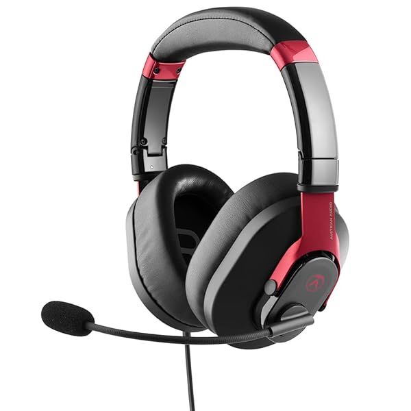 Buy Austrian Audio PG16 Pro Gaming Headset - High-Res Sound, Memory Foam, Detachable Cable, Foldable Design - Black/Red