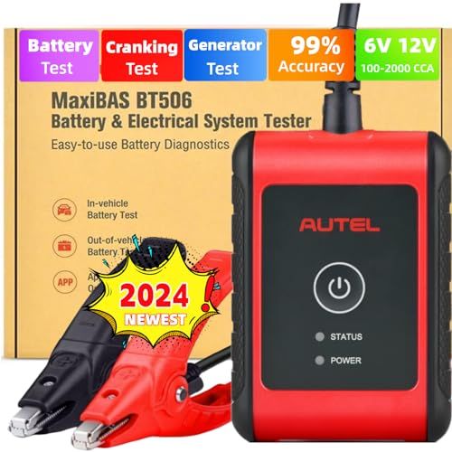 Autel MaxiBAS BT506: Ultimate 6V/12V Battery Analyzer & Electrical System Tester for All Cars