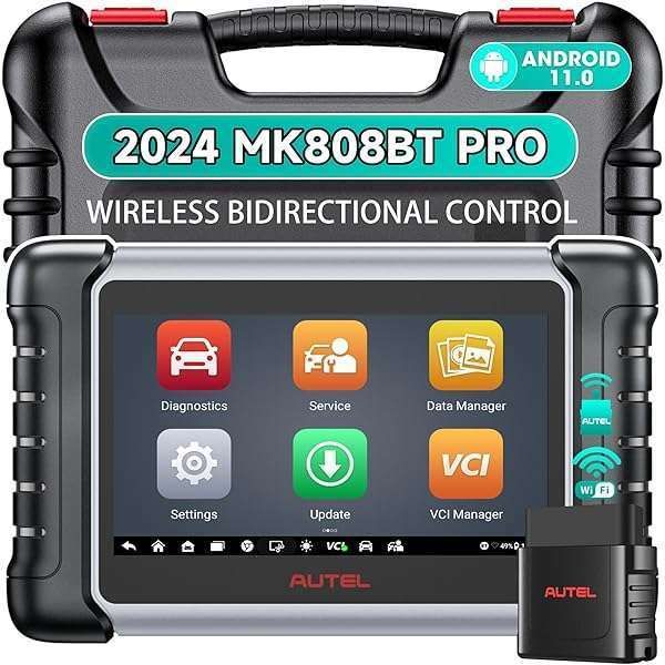 Autel MaxiCOM MK808BT PRO Scanner: 2025 Bidirectional Tool with 3000+ Tests & OE Diagnostics