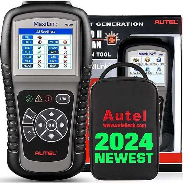 Autel MaxiLink ML519 OBD2 Scanner: Enhanced Mode 6 Diagnostic Tool for Check Engine Codes & CAN Systems